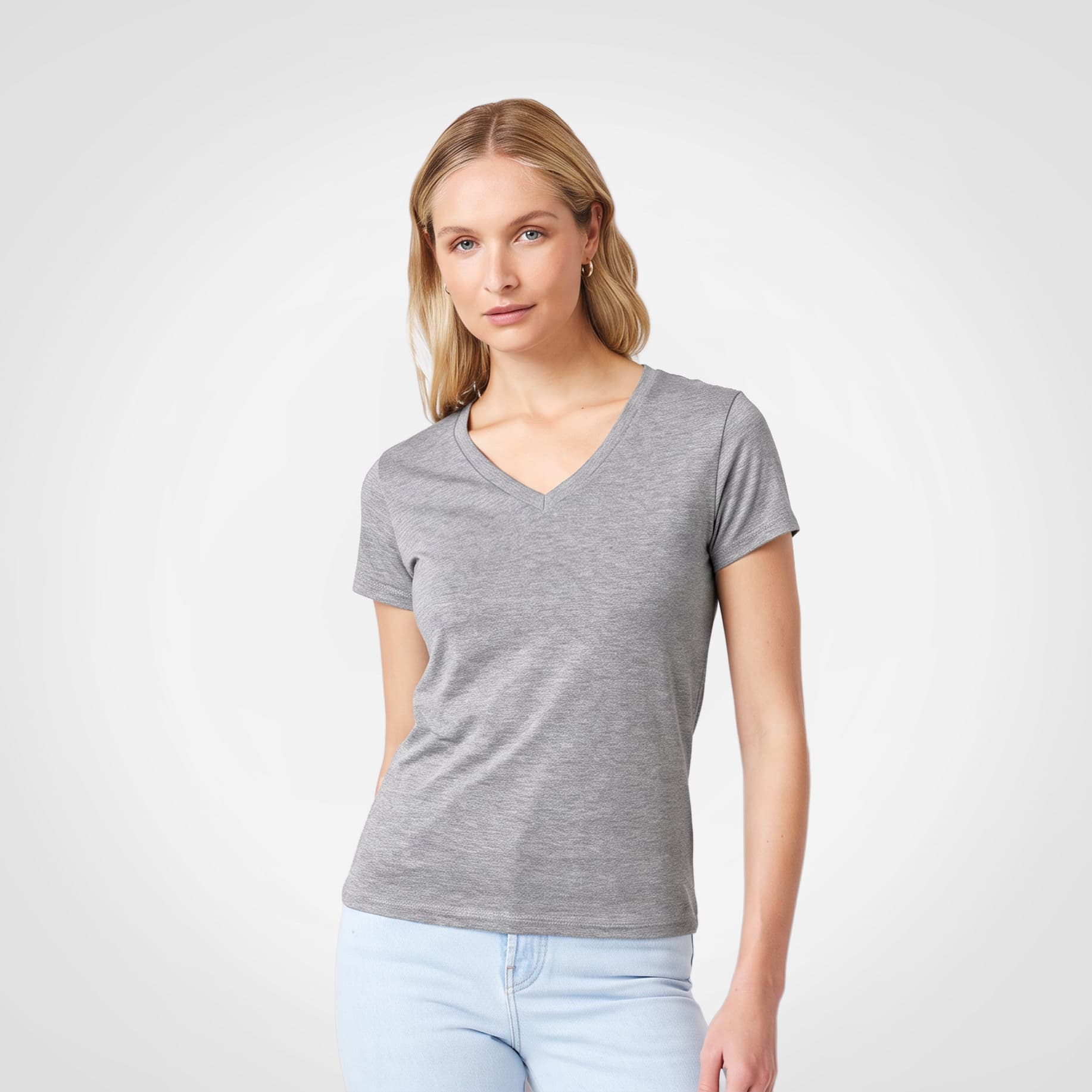 Ladies Fitted V-Neck T-Shirt